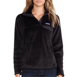 Patagonia Re-Tool Snap-T Fleece Pullover Black Medium